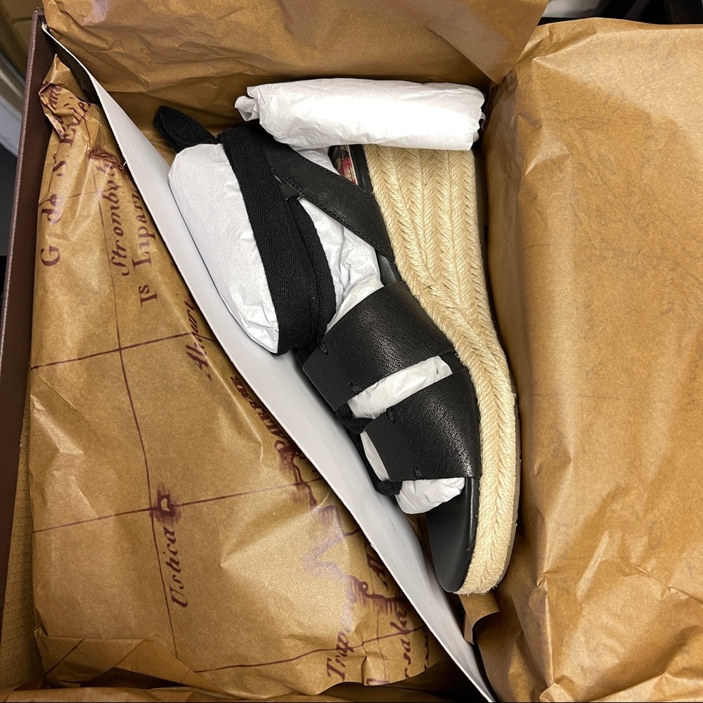 Patricia Nash Riva Wedge Sandals - Black - Picture 2 of 2